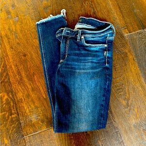 Silver jeans. Like new